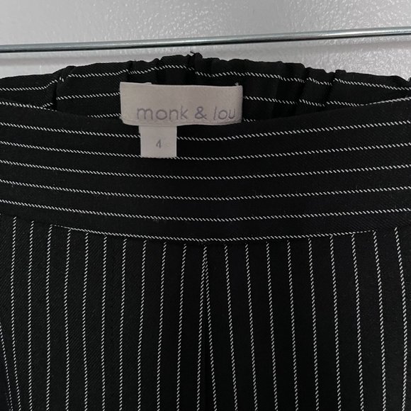 Monk & Lou pinstripe office trouser pants - Picture 2 of 7